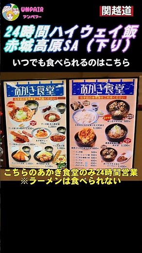 Late-night highway rest stop food is the best... Miso pork bowl & Himokawa udon at Akagi Kogen SA...