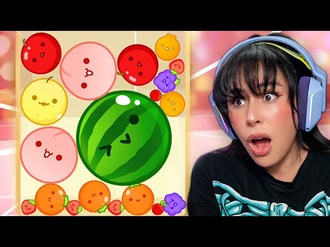 playing Suika Game and getting my FIRST WATERMELON