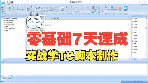 1.认识TC7.0各个功能区域