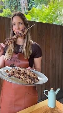 BBQ Lamb Skewers on the Weber Q