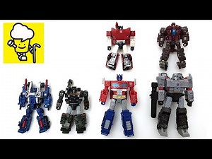 Transformer War for Cybertron Siege G1 Optimus Prime Megatron Sideswipe Hound Cog 變形金剛