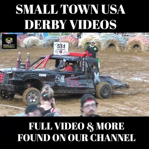 Mel White Jr in a NASTY 70s Full Size Lincoln Iron City Nationals Demolition Derby July 12th, 2025