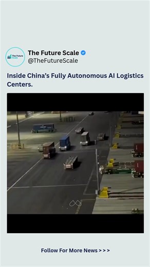 the future scale | This is the future of logistics. China’s “Ghost Logistics Centers” operate entirely on AI-powered robots handling sorting, stacking, and... | Instagram