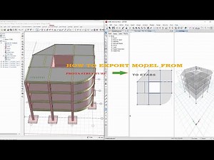 How to export Prota structure model and analysis results to Etabs / Sap 2000