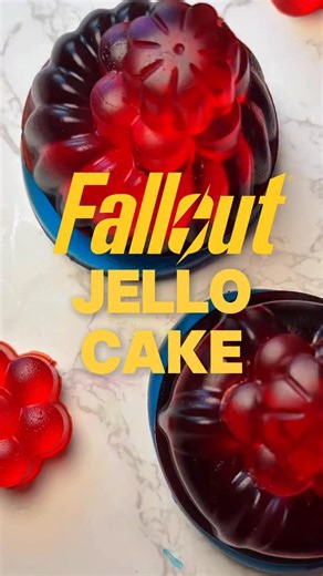 The best dessert to serve while watching @falloutonprime has to be the iconic Jello cake from Vault 33. Sheet cake ✅ @jello ✅ @coolwhip ✅ @fallout #falloutnewvegas @primevideo @ella_purnell @waltongogginsbonafide | Cocobelly Cakes