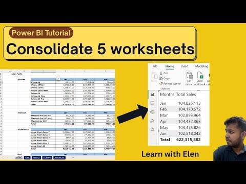 🎥 𝗣𝗼𝘄𝗲𝗿 𝗕𝗜 𝗧𝘂𝘁𝗼𝗿𝗶𝗮𝗹 : 𝗖𝗼𝗻𝘀𝗼𝗹𝗶𝗱𝗮𝘁𝗶𝗻𝗴 𝗠𝘂𝗹𝘁𝗶𝗽𝗹𝗲 𝗘𝘅𝗰𝗲𝗹 𝗦𝗵𝗲𝗲𝘁𝘀 𝘃𝗶𝗮 #PowerQuery