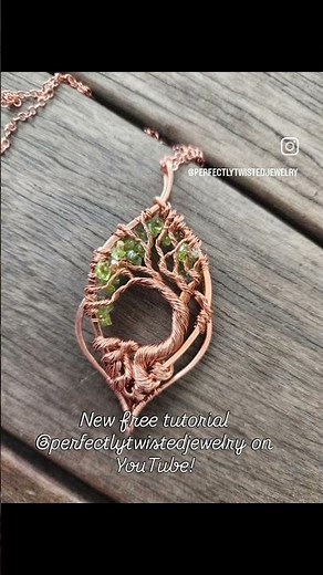 Enjoy Gaia! A free Tree of Life Tutorial! #wireart #pendant #wirejewelry #diy