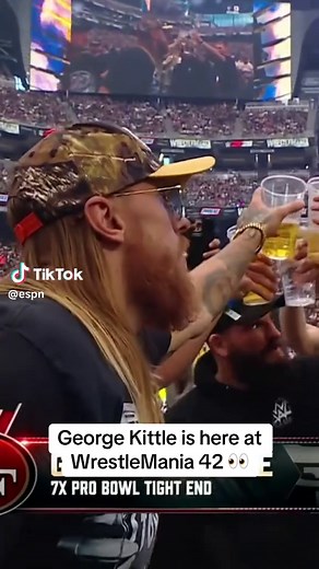 George Kittle Appears at WrestleMania 42!
