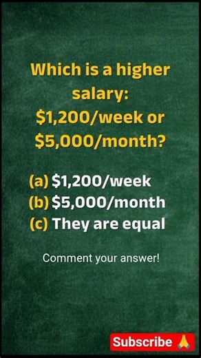 Math Quiz: Which one is better? #quiz #finance #maths #shorts #money