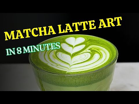 POV Make Satisfying Latte Art on your matcha latte