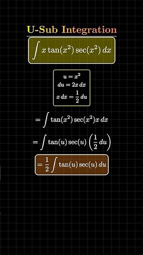 u-sub ∫ #mathtutor