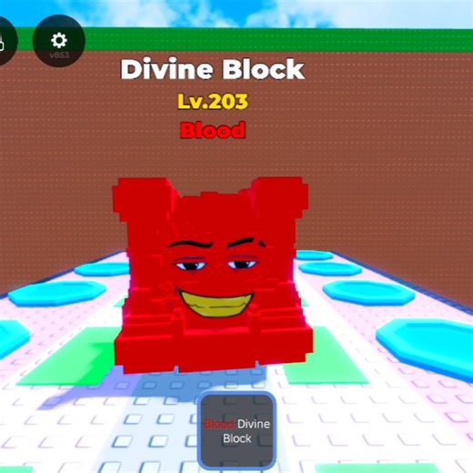 🟥 Blood Divine Block (Lv.203) Unlocked! 😈 | Secret Block in Roblox