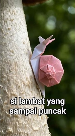 origami stop motion | yang lambat pun bisa sampai puncak #origami #aivideo #ai #stopmotion