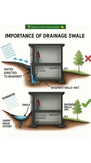 DRAINAGE SWALE #shorts #civilengineering065 #viral