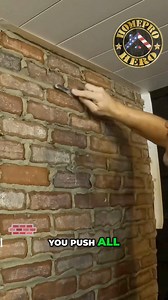 7.7K views · 24 reactions | Thin brick adds a solid upgrade without the full weight of traditional brick. It’s easy to install, holds up great, and gives your project that finished look that stands out. #HomeProHero #ThinBrick #DIYHomeImprovement #MasonryTips #BrickInstall #HomeUpgrade #WeekendProject #DIYBuilder #BackyardBuild | HomePro Hero | Facebook