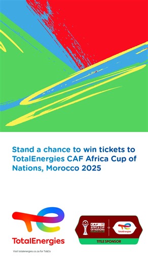 TotalEnergies CAF AFCON, Morocco 2025 kicks off 21 Dec! Fill up with R750 Excellium or 500ml Quartz Engine Oil to enter. | TotalEnergies