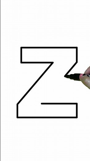 #3dart #howto #draw #3dletterdrawing 3D LETTER Z