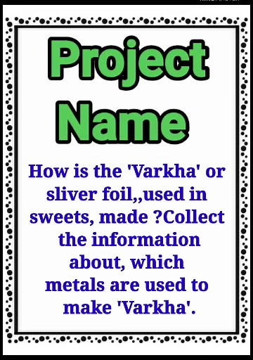 How silver foil on sweets is made...Science Project..