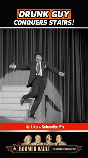 Red Skelton Battles the Stairs—and Loses Spectacularly 😂 #TheClown #Shorts #classiccomedy