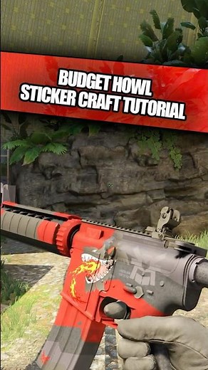 Budget Howl M4A4 Sticker Craft Tutorial #cs2