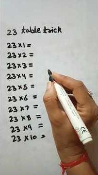 23 times table trick #viralvideo #viralshort #viral #viral #viral