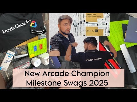 GOOGLE CLOUD ARCADE CHAMPION SWAGS | Google Cloud New Swags 2025