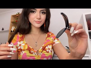 That Girl In School Clips Your Hair Back - ASMR Personal Attention *clip clip* & Face Exam