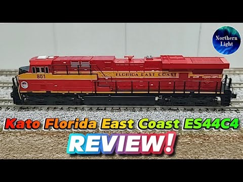 Kato N Scale Florida East Coast ES44C4 REVIEW!