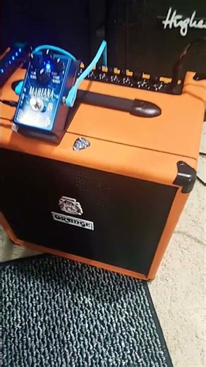 Modulated Reverb into the FX Loop of the Orange with Guitar.