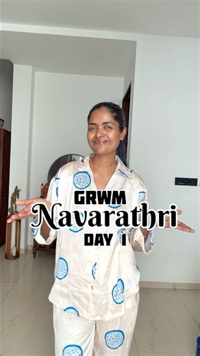 GRWM For Navarathri Day 1 🧡🟠 #sowbaraniyaramesh #grwm