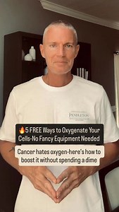 💥 5 FREE WAYS TO OXYGENATE YOUR CELLS Oxygen is life. Cancer hates it. Here’s how to increase oxygen delivery without spending a dime: 1. Nasal breathing (mouth tape at night) 2. 5–10 min daily breathwork 3. Movement outdoors daily 4. Hydration mineral support 5. Hot/Cold contrast showers 📚 Science Backs It: 📌 American Journal of Respiratory & Critical Care Medicine: Nasal breathing produces nitric oxide that improves oxygen uptake. 📌 Frontiers in Physiology (2017): Breathwork enhances oxyge