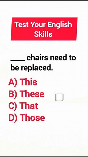 Test Your English Grammar| Demonstrative Pronouns Quiz: This, Those, That, These.