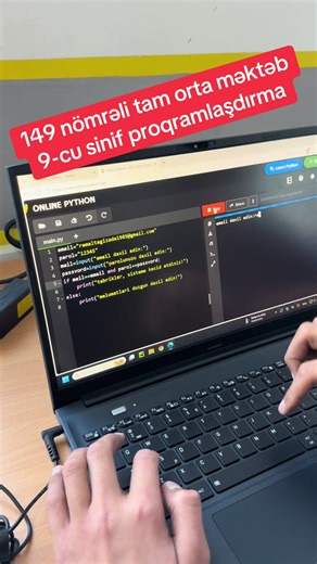 Məktəb dərslərimizdən görüntülər#. 🖥️🧰💻informatika #proqramlaşdırma #python #kodlama