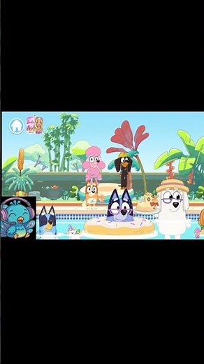 OH NO! Duck Cake Fell in the Pool 🎂 Bluey Lets Play 🌊 Fun Bluey Gameplay for Kids ☀️ #bluey #kidgame