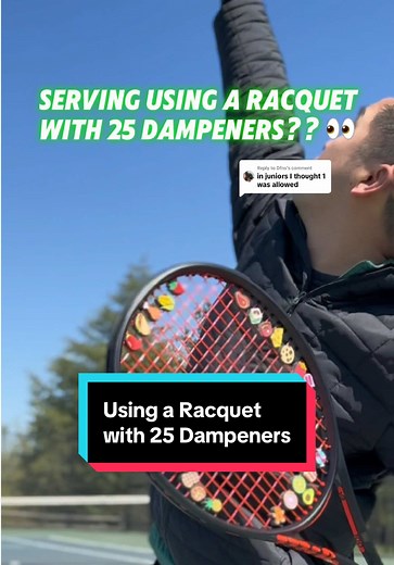 Testing a Tennis Racket with 25 Dampeners