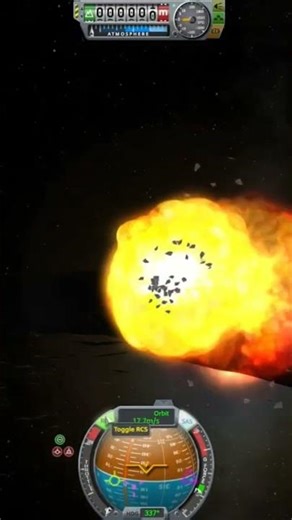 Landed on the Mun... successfully.. but explosively #kerbalspaceprogram