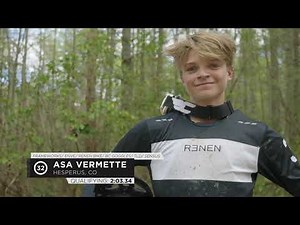 Asa Vermette, round 3 Rock Creek winning race run
