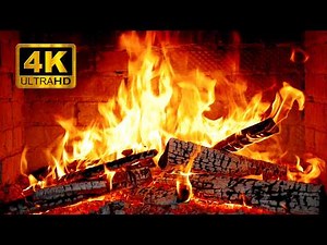 🔥 Cozy Fireplace 4K • Warm Crackling Fire Sounds for Sleep, Relaxation & Home Ambience (12 Hours)