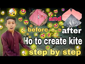 Kite createing step by step and | Sk kites