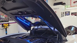 C8 Corvette Engine Bay LED Lighting Kit - RGB for 2020-2026 Stingray, Z51 Coupe Corvettes (Bluetooth)
