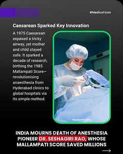 India Mourns Dɇath of Anesthesia Pioneer Dr. Seshagiri Rao, Whose Mallampati Score Saved Millions