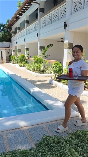 Escaping the Panglao Heat With a Cold Drink by the Pool #travel