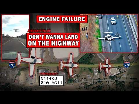 Pilot Emergency Lands on Highway I-78 | That's some skills!