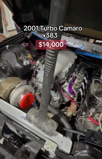 F-body Camaro Engine: H2 racing built short block- 383 gen4 Ls 5.3 Iron block 4” stroke eagle crank Manley rods Cp billet pistons ARP main studs and head studs Che trunion upgrade Btr turbo cam Ls7 lifters 7.400 chromoly pushrods Hooper CNC heads Intake and ex valve upgrade #fyp #built #carsoftiktok #turbo VS racing promod 88mm turbo On3 T6 F-body turbo kit Has intercooler and piping done for cold side Fuel system: Aeromotive a1000 fuel pump with pre and post filers. All ptfe line Holley 80lb in