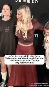 After having a child with Dean McDermott, and then being leftby him, how many kids does ToriSpe