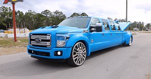 Crazy 8-Door Ford F-450 Brings a Whole New Meaning to Custom