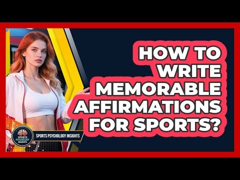 How To Write Memorable Affirmations For Sports?