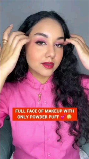 Flawless Makeup Using Only Powder Puff | Myntra Beauty | Makeup Challenge | Myntra #Shorts