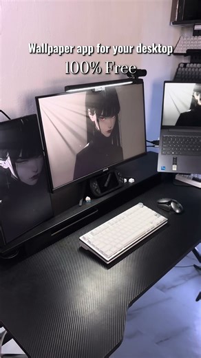 No wallpaper engine? I got you! #desksetup #gaming #livelywallpaper #laptopsetup