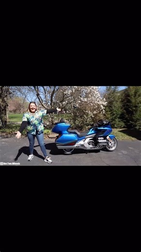 Throwback to when @shadetree_surgeon sent me these @nike “Dad Shoes” in honor of getting to tour on the 2023 @honda_powersports_us Gold Wing! #hertwowheels #motorcycle #bikerbabe #bikergirl #motorcycletravel #honda #goldwing | Her Two Wheels